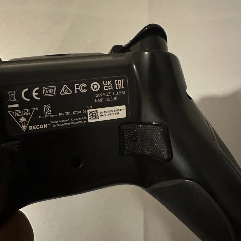 Black Gaming Controller with Colorful Buttons